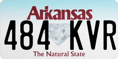 AR license plate 484KVR