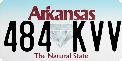 AR license plate 484KVV
