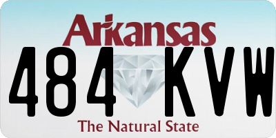 AR license plate 484KVW
