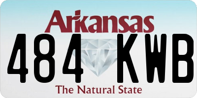 AR license plate 484KWB