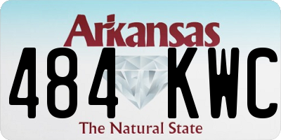 AR license plate 484KWC