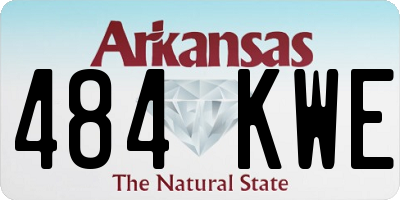 AR license plate 484KWE