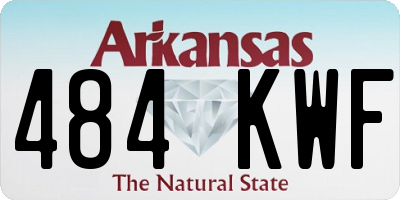 AR license plate 484KWF