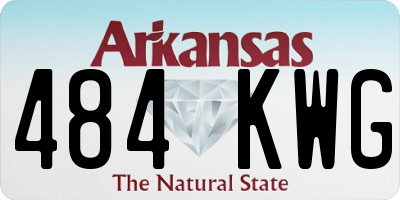 AR license plate 484KWG
