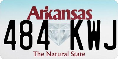 AR license plate 484KWJ