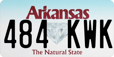 AR license plate 484KWK