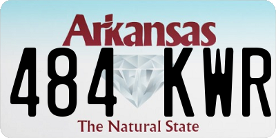 AR license plate 484KWR