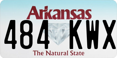 AR license plate 484KWX