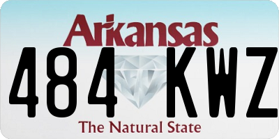 AR license plate 484KWZ