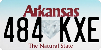 AR license plate 484KXE