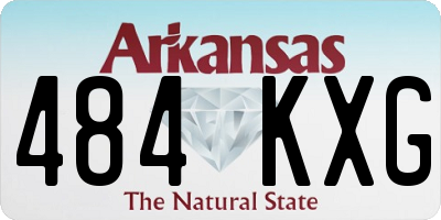 AR license plate 484KXG