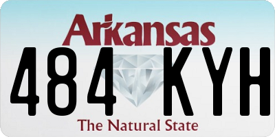 AR license plate 484KYH