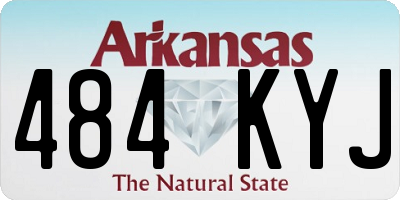 AR license plate 484KYJ