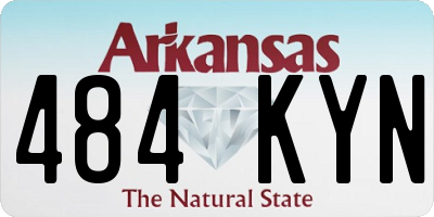 AR license plate 484KYN