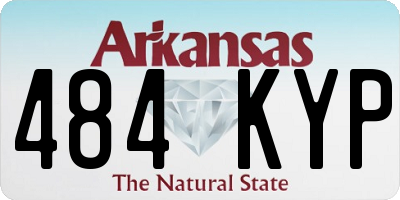 AR license plate 484KYP