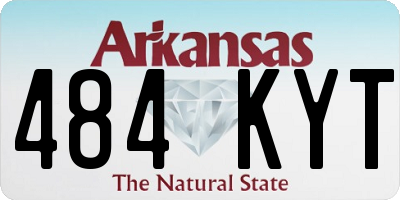 AR license plate 484KYT