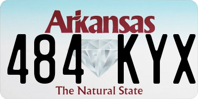 AR license plate 484KYX