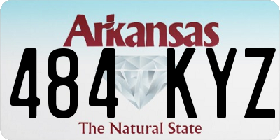 AR license plate 484KYZ
