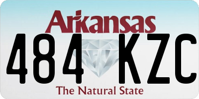 AR license plate 484KZC