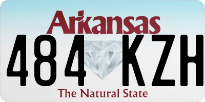 AR license plate 484KZH