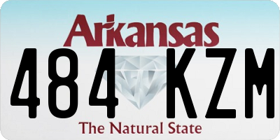 AR license plate 484KZM