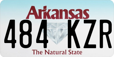 AR license plate 484KZR