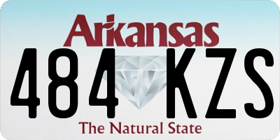 AR license plate 484KZS