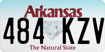 AR license plate 484KZV