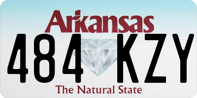 AR license plate 484KZY