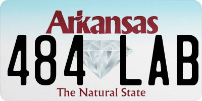 AR license plate 484LAB