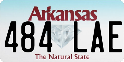 AR license plate 484LAE