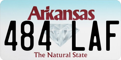AR license plate 484LAF