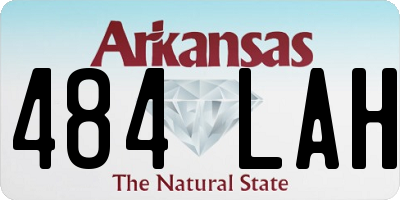 AR license plate 484LAH