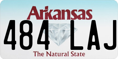 AR license plate 484LAJ