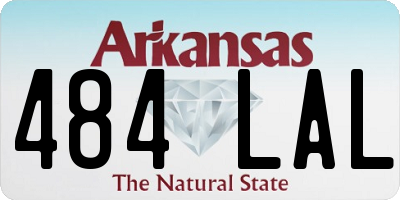 AR license plate 484LAL