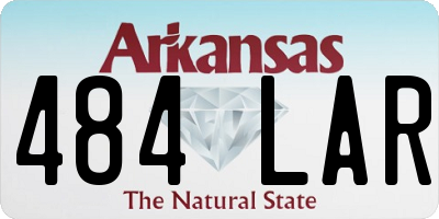 AR license plate 484LAR