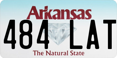 AR license plate 484LAT