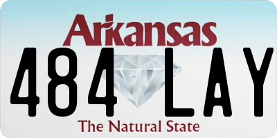 AR license plate 484LAY