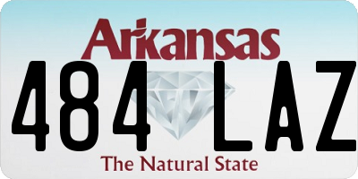 AR license plate 484LAZ