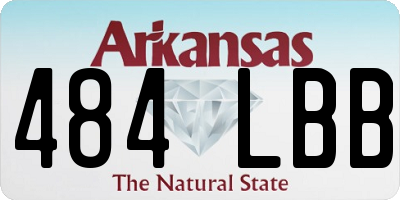 AR license plate 484LBB