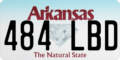 AR license plate 484LBD