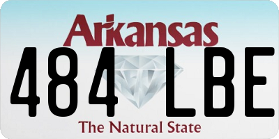 AR license plate 484LBE