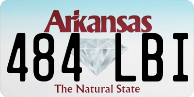 AR license plate 484LBI