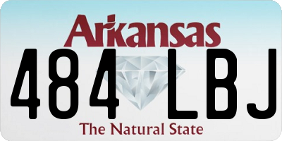 AR license plate 484LBJ