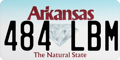 AR license plate 484LBM