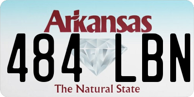 AR license plate 484LBN