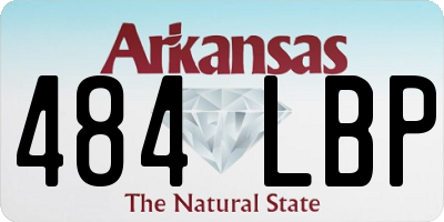 AR license plate 484LBP