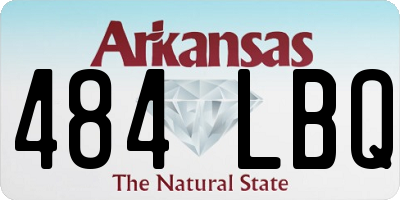 AR license plate 484LBQ