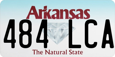 AR license plate 484LCA