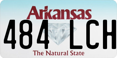 AR license plate 484LCH